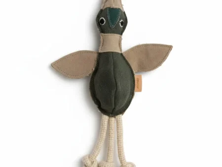 Jouet canard en cuir