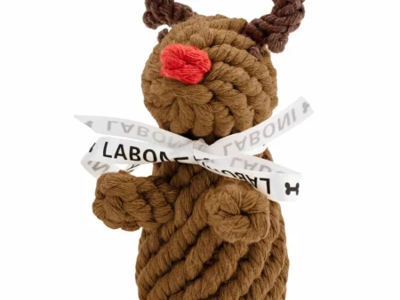 Jouet Rudi Reindeer – Renne en coton naturel LABONI
