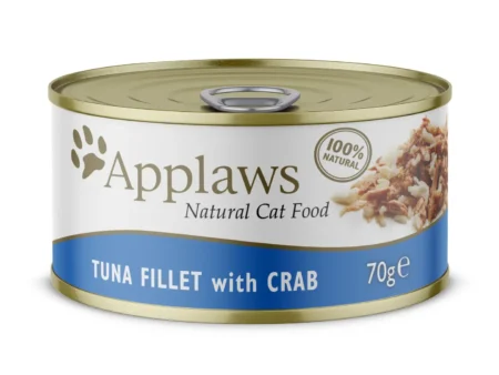 Nourriture Premium, 100% naturelle, goût thon & crabe