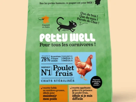 Croquettes chat au poulet frais – riches en protéines animales - 1kg