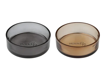 Gamelle en verre pour chat – design noir & champagne