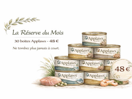 La Réserve du Mois – 30 boîtes chat (75% poisson ou viande)
