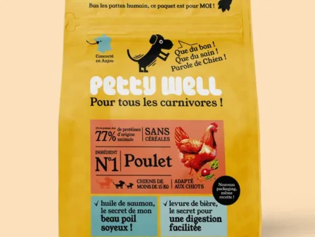 Croquettes chien sans céréales au poulet – recette naturelle