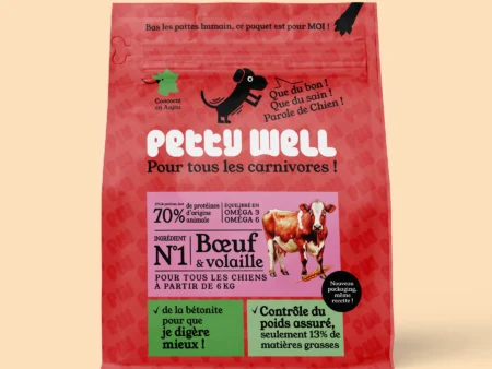 Croquettes chien bœuf volaille naturelles