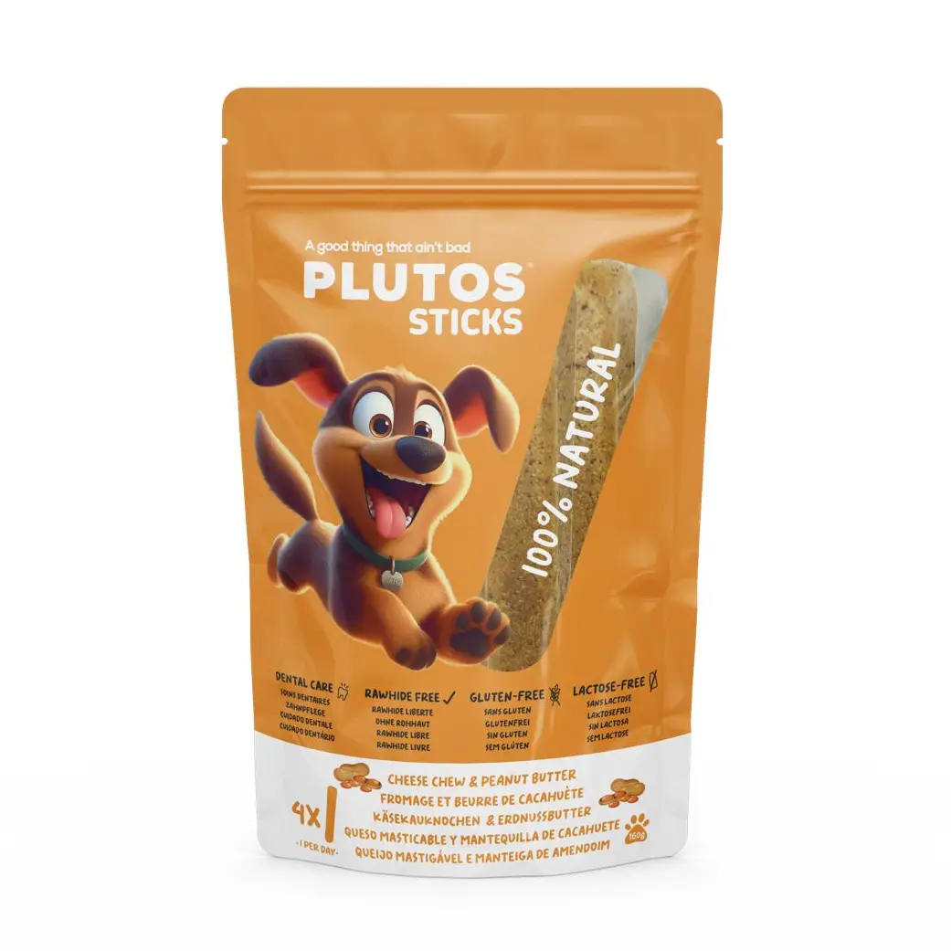 Plutos – Friandises à la Caséine & Beurre de Cacahuète (sachet de 4)