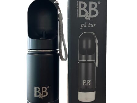 Bouteille de voyage 3-en-1 B&B Luxury – Gourde isotherme avec gamelle et compartiment à friandises