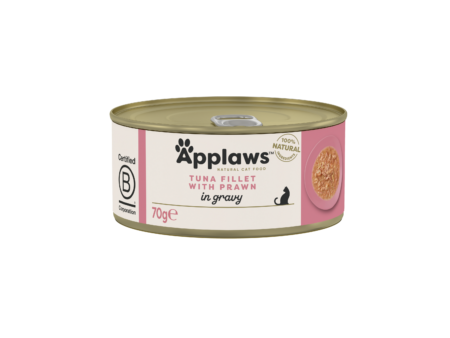 Applaws filet de thon aux crevettes en bouillon pour chat 70 g