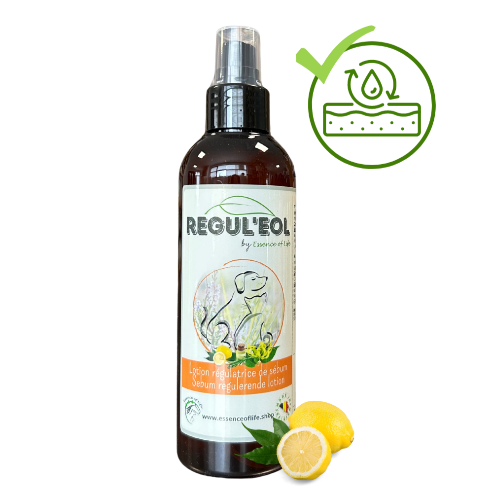 Regul’eol EOL 200 ml lotion régulatrice de sébum pour pelage gras chien