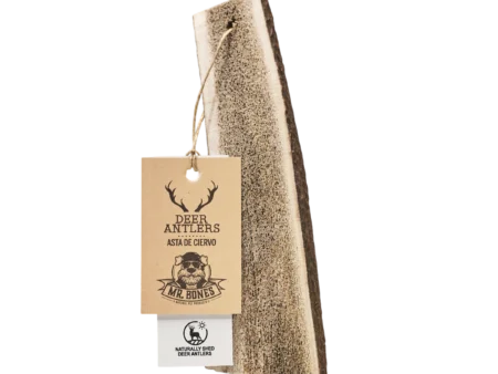 Bois de cerf fendu – Mastication naturelle pour chien - Mr Bones – Taille L