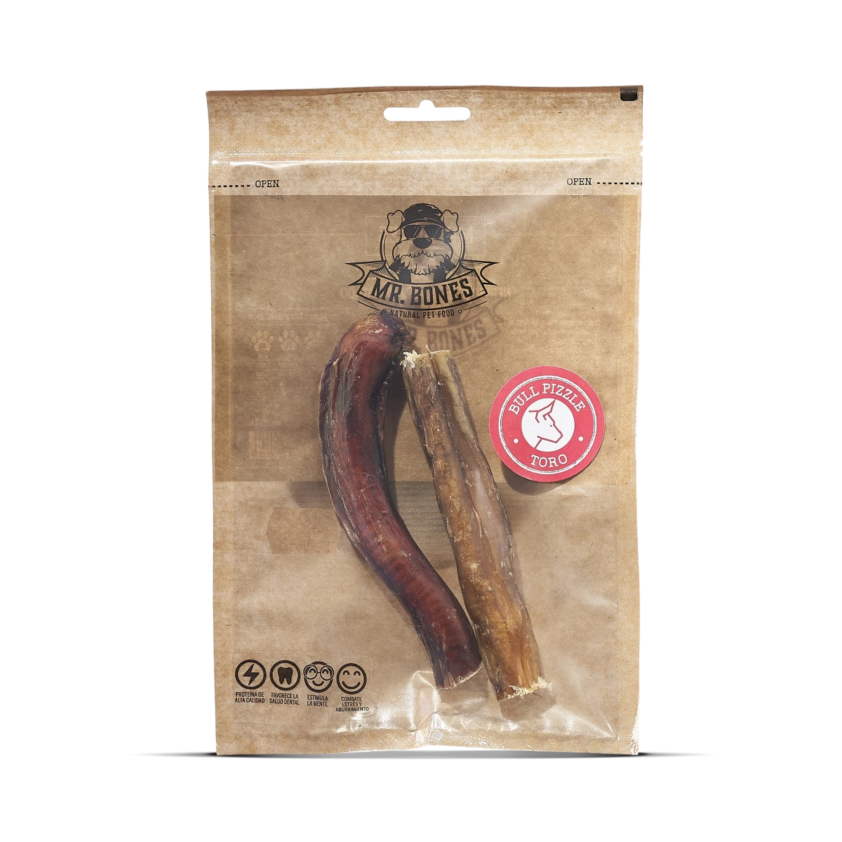 Nerf de bœuf – Mastication naturelle pour chien - Mr Bones – 2 pièces